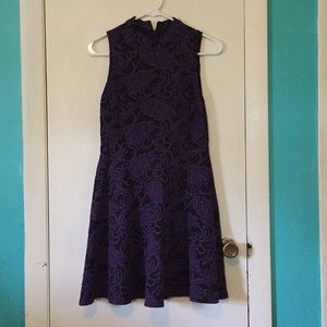 Purple patterned Forever21 dress.